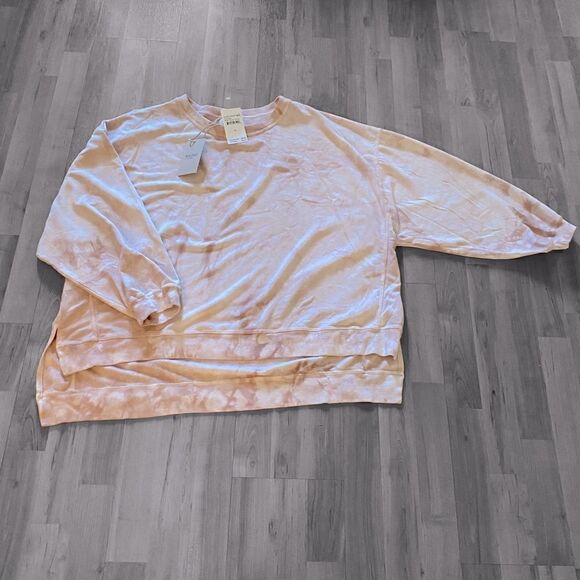 Found Blush Tie Dye Step Hem Cozy Sweatshirt Nordstrom Sz M NWT - Picture 5 of 9